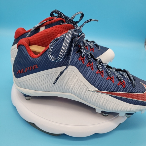 Nike Alpha Pro 2 3/4 TD Football Cleats Men Size 12.5 - 742766-413 - Picture 2 of 9